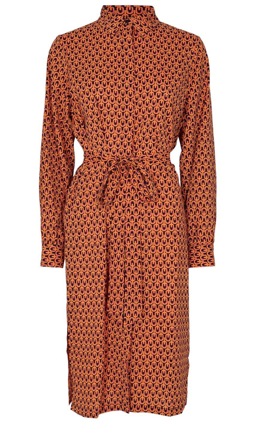 Liberte Kjole Edna Black Orange