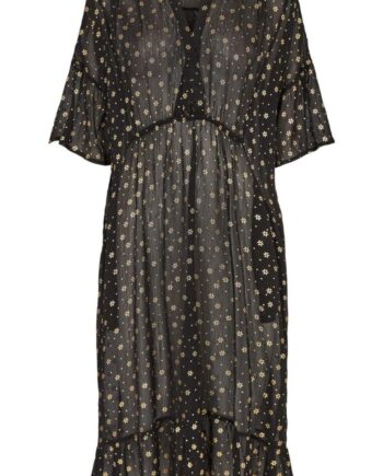 Liberte Kjole Karoline Black Gold Flower