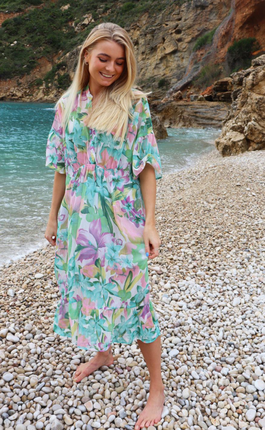 Liberte Kjole Karoline Pastel Flower
