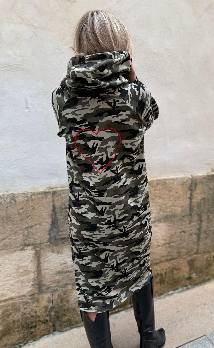 Liberte Kjole Sue Long Camo