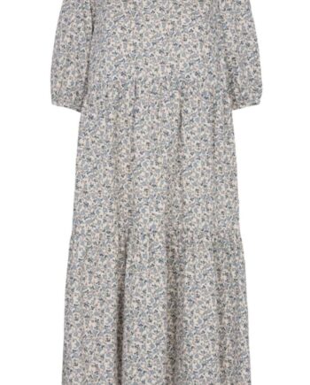 Liberte Kjole Vallie Blue Creme Flower