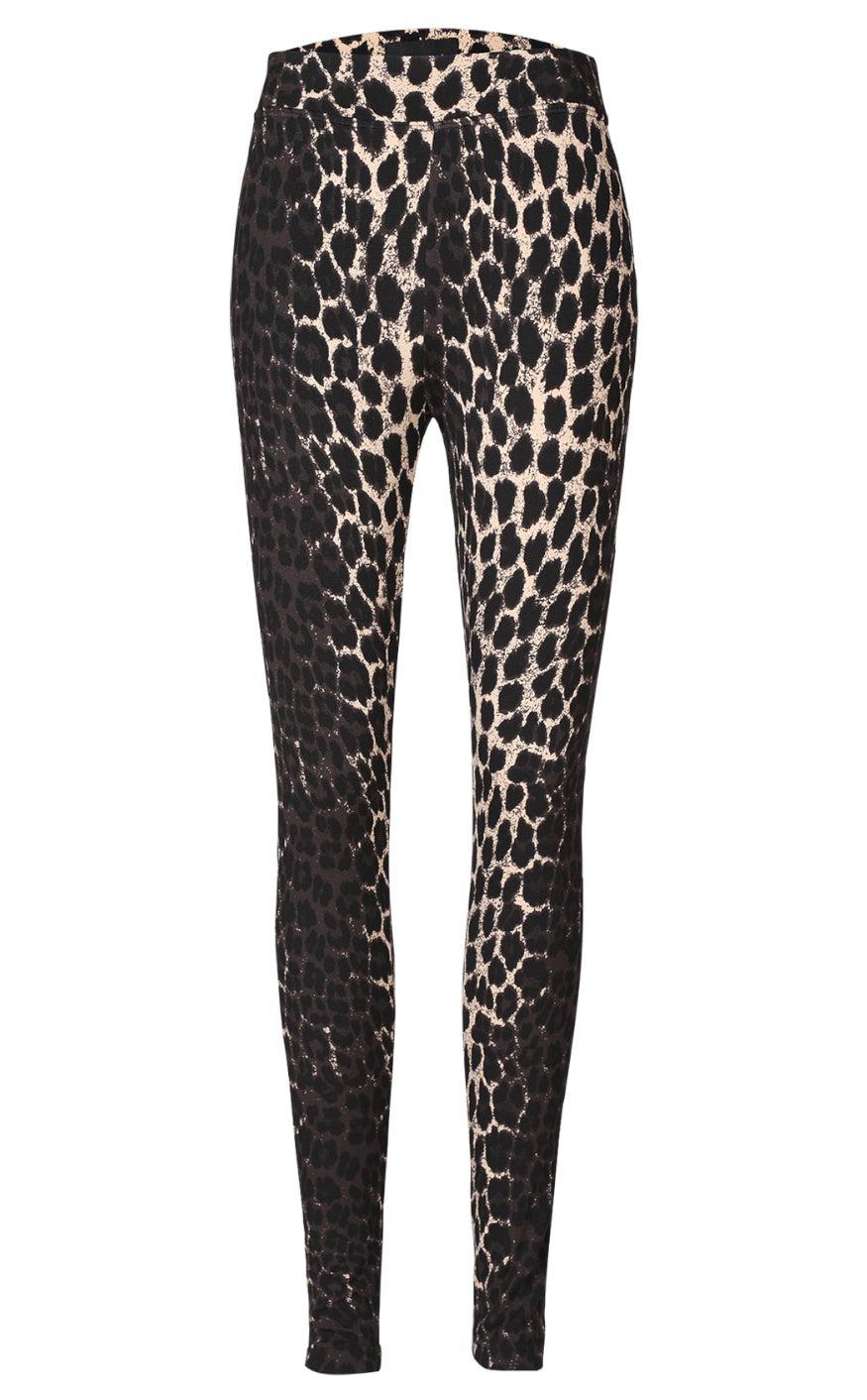 Liberte Leggings Alma Fleece Dark Brown Lux Leo