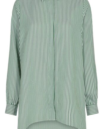 Liberte Skjorte Ulrikke Long Green Stripe