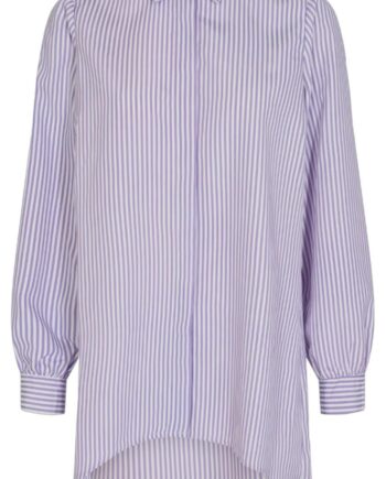 Liberte Skjorte Ulrikke Long Purple Stripe