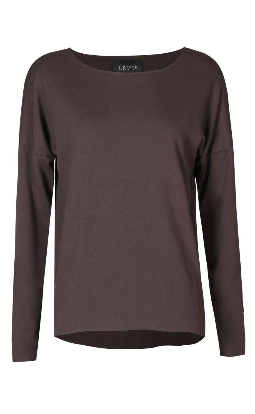 Liberte Top Alma Fleece Dark Chocolate