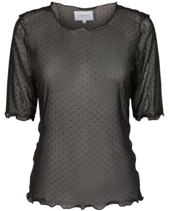 Liberte Top Mesh Black Dot
