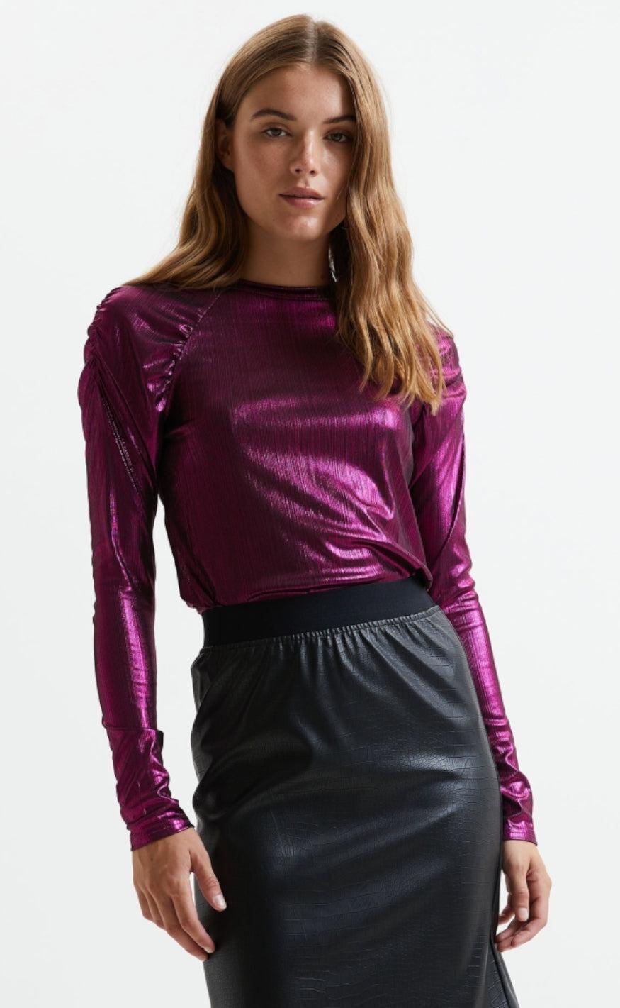 Lollys Laundry Bluse Ellen Pink