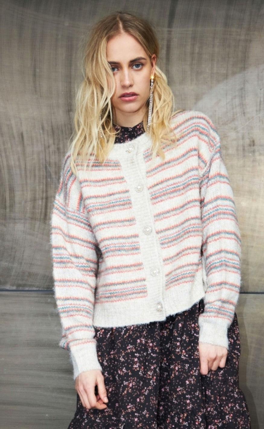 Lollys Laundry Cardigan Uma Multi