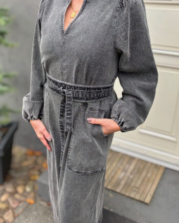 Lollys Laundry Kjole Paris Ll Midi Washed Black