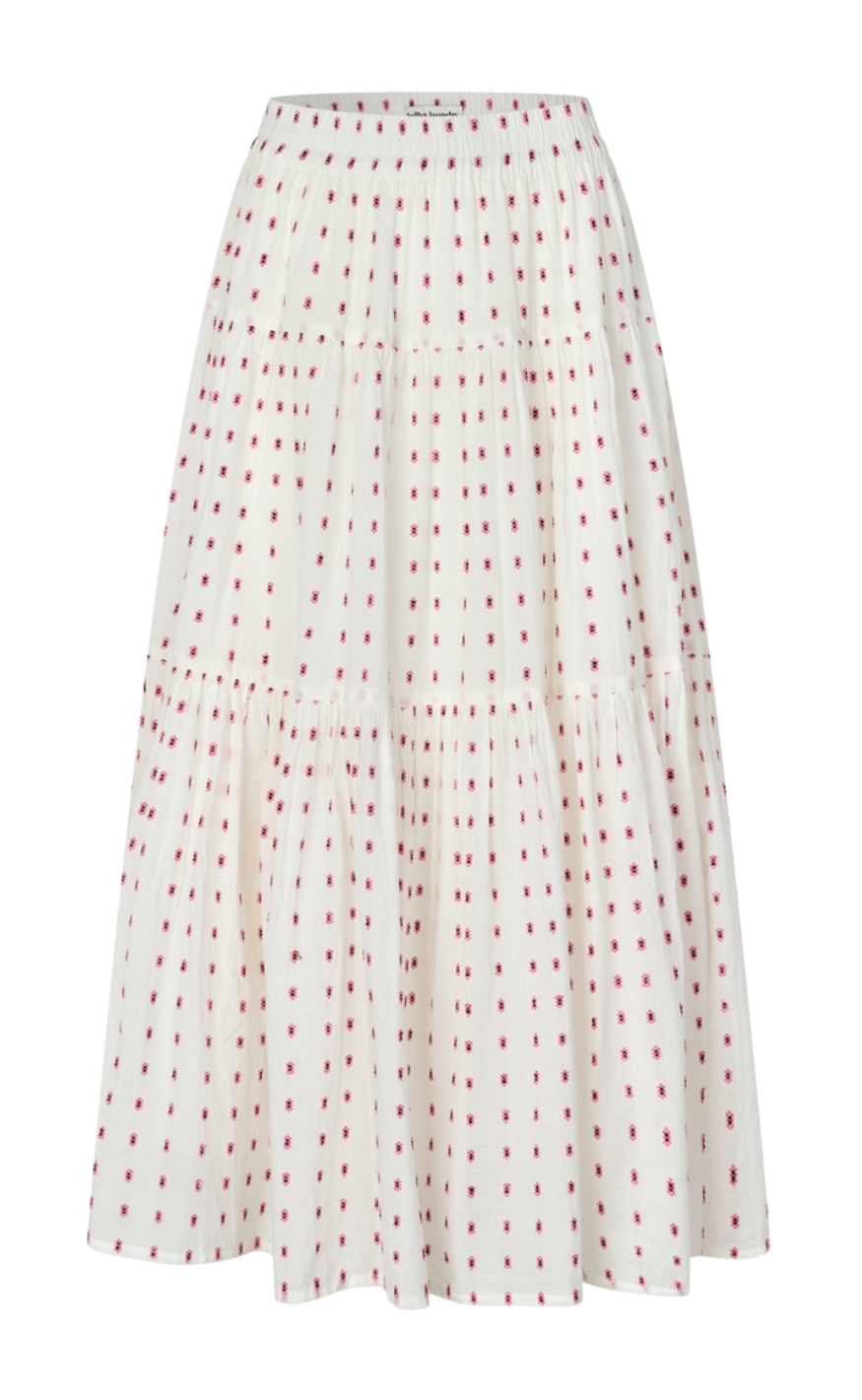 Lollys Laundry Nederdel Sunsetll Maxi Creme