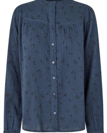 Lollys Laundry Skjorte Nicky Dark Blue