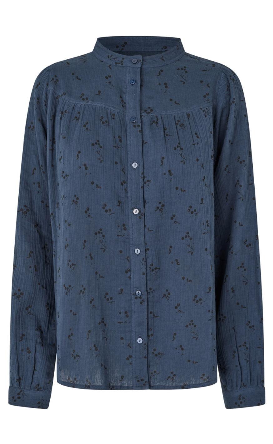 Lollys Laundry Skjorte Nicky Dark Blue