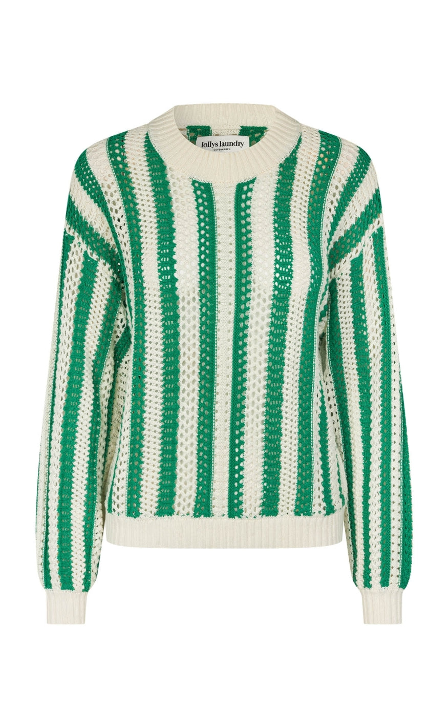 Lollys Laundry Striktrøje Lusa Green