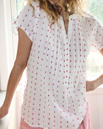 Lollys Laundry Top Heatherll Creme