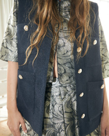 Lollys Laundry Vest Edel Dark Navy