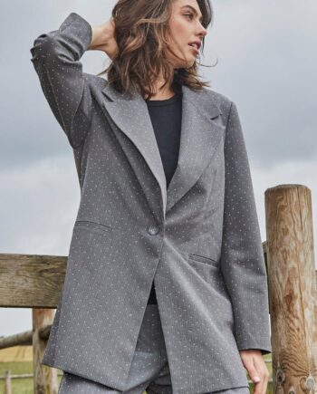Love   Divine Blazer Love1021 Grey Rhinestone