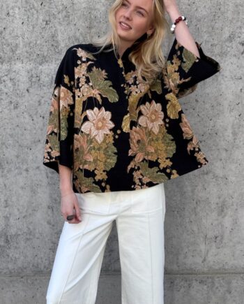 Love   Divine Bluse Love1553 Black Paisley