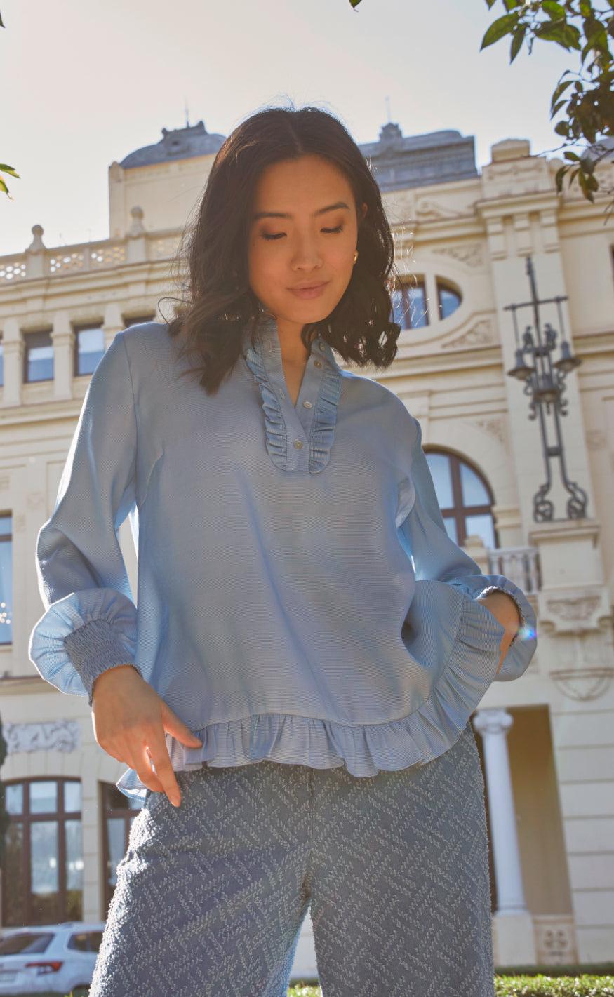 Love Divine Bluse Love947 Blue