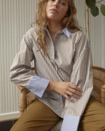 Love   Divine Bluse Love1225-  Brown Blue