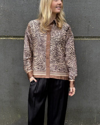 Love   Divine Bluse Love1393-  Brown Zebra
