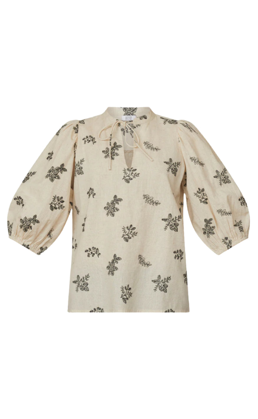 Love Divine Bluse Love1109 Cream Black