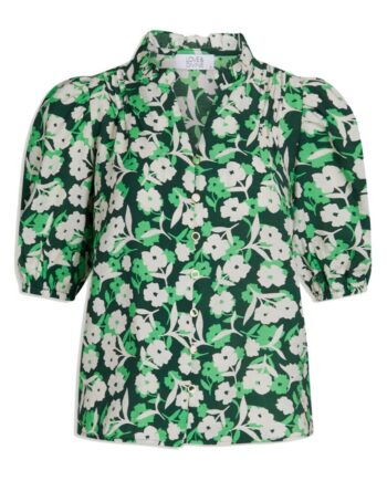 Love   Divine Bluse Love628-  Green Flower