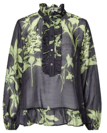 Love   Divine Bluse Love1457 Green Leaf