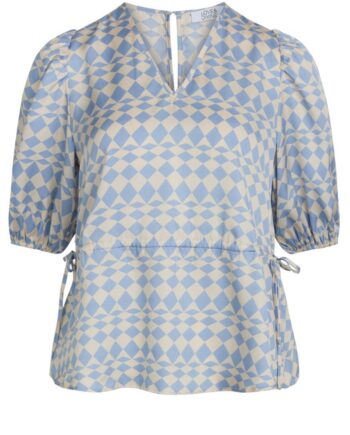 Love   Divine Bluse Love824 Sky Blue Graphic