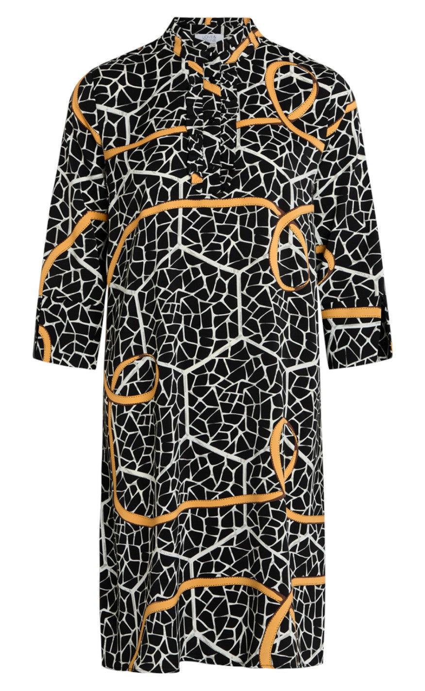 Love Divine Kjole Love622- Black Graphic