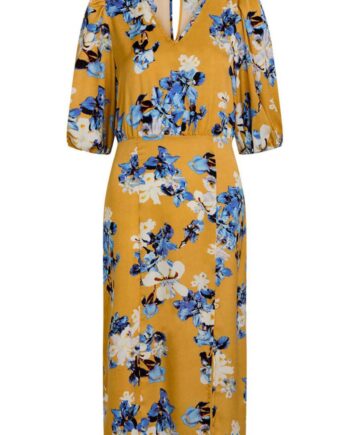 Love   Divine Kjole Love918 Golden Blue Flower