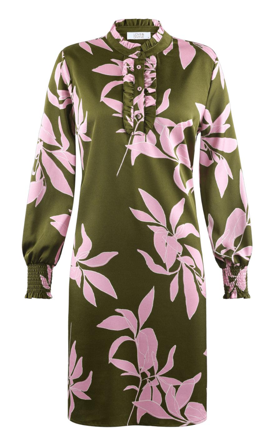 Love Divine Kjole Love876- Green Rose
