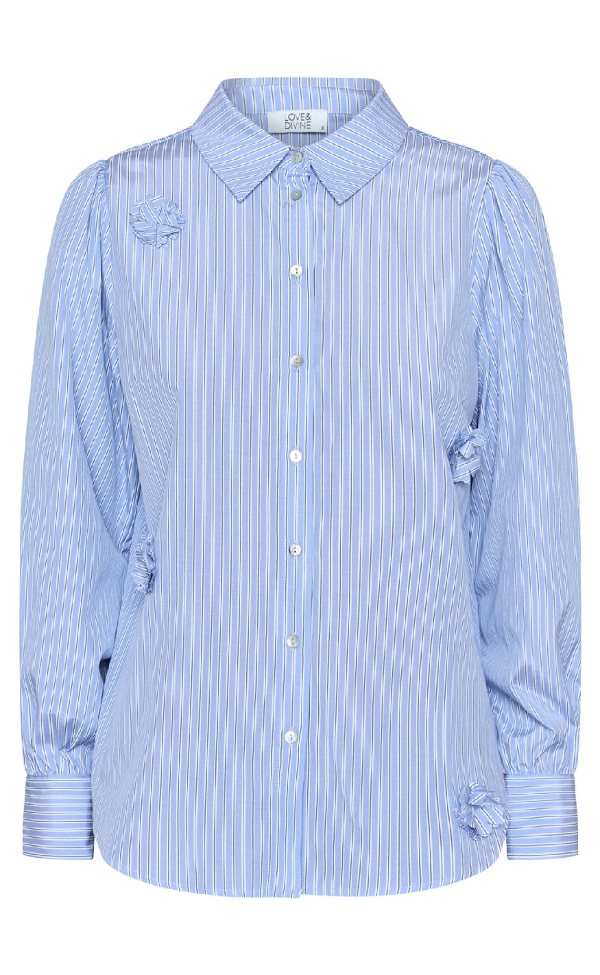 Love Divine Skjorte Love919-21 Blue Stripes