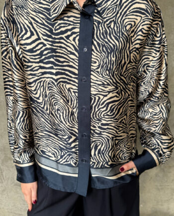 Love   Divine Skjorte Love1393-  Navy Zebra