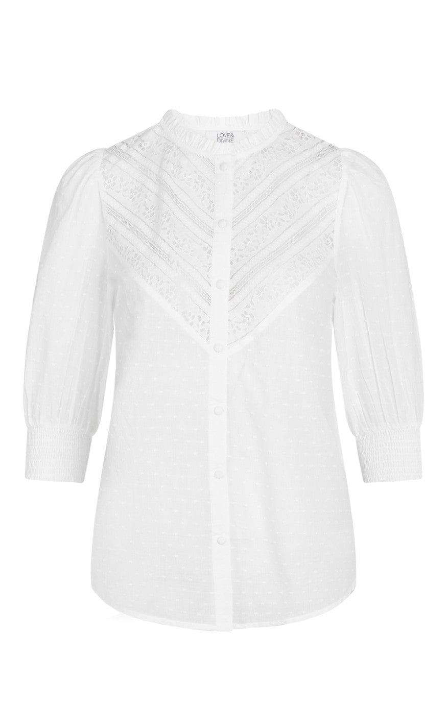 Love Divine Skjorte Love805 White