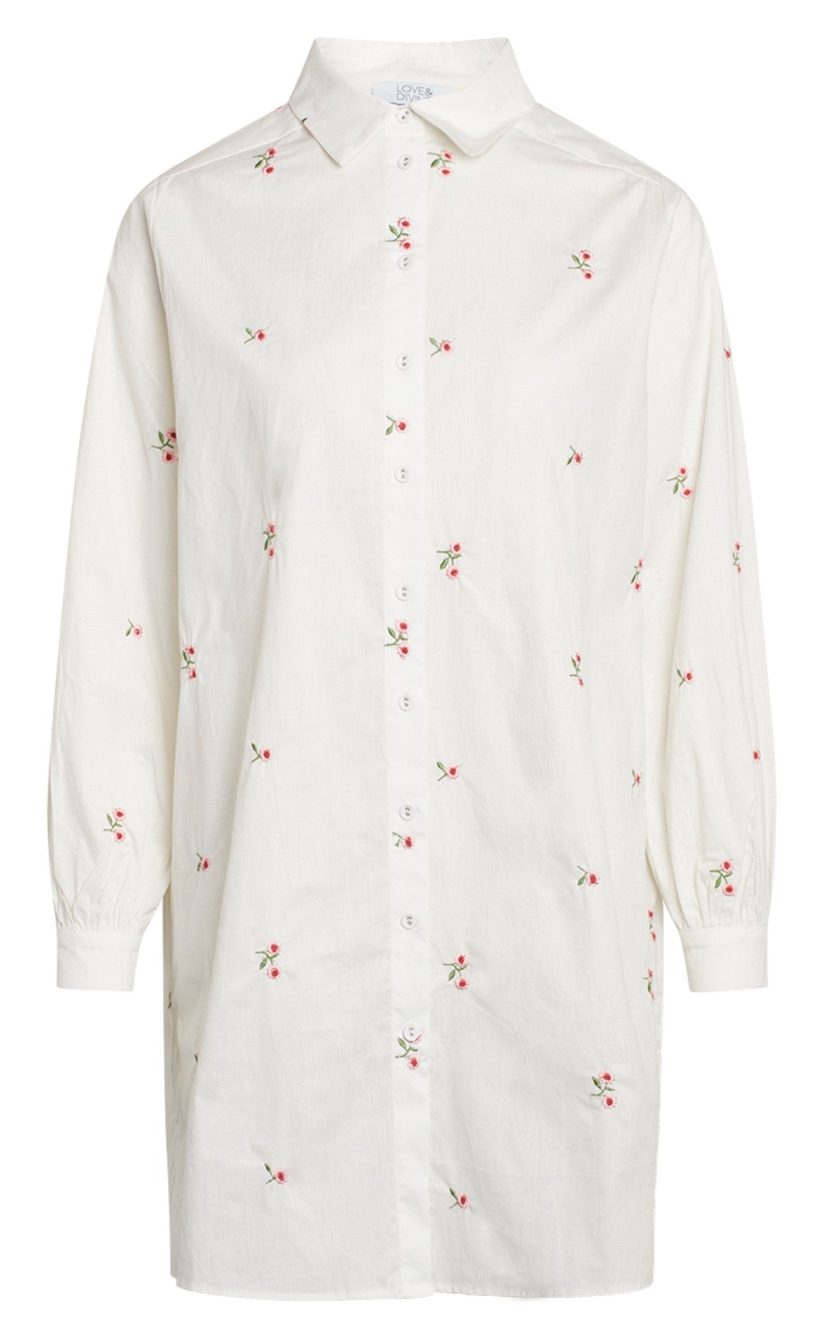 Love Divine Skjorte Love565- White Rose Flower