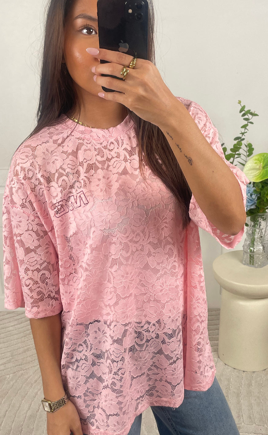 Love Divine Top Love1337 Baby Pink