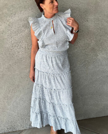Love   Divine Top Love1327 Blue White Stripe