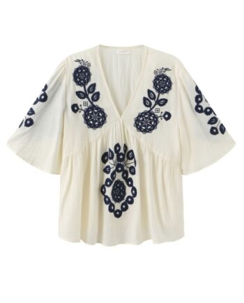Luxzuz Bluse Agnethe Night Blue