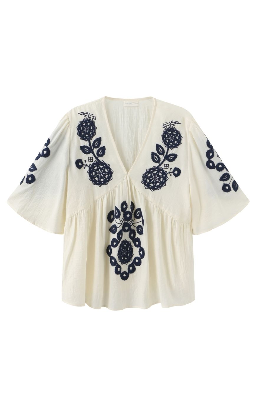Luxzuz Bluse Agnethe Night Blue