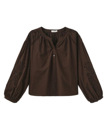 Luxzuz Bluse Alis Dark Brown