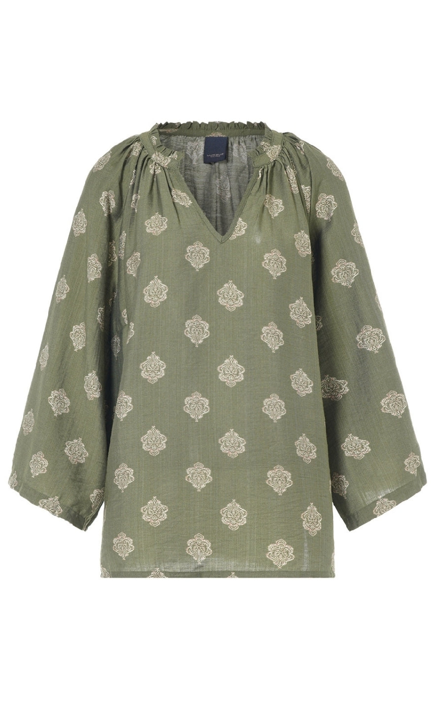 Luxzuz Bluse Salinas Loden Green