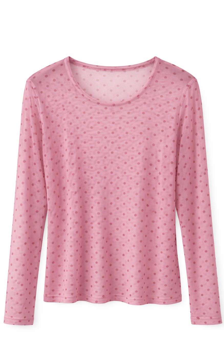 Luxzuz Bluse Sigdotti Mesh 322 Pink Lady