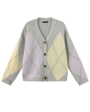 Luxzuz Cardigan Ambrosia Light Grey Melange