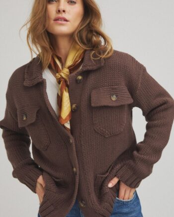 Luxzuz Cardigan Beatriz Coffee Bean