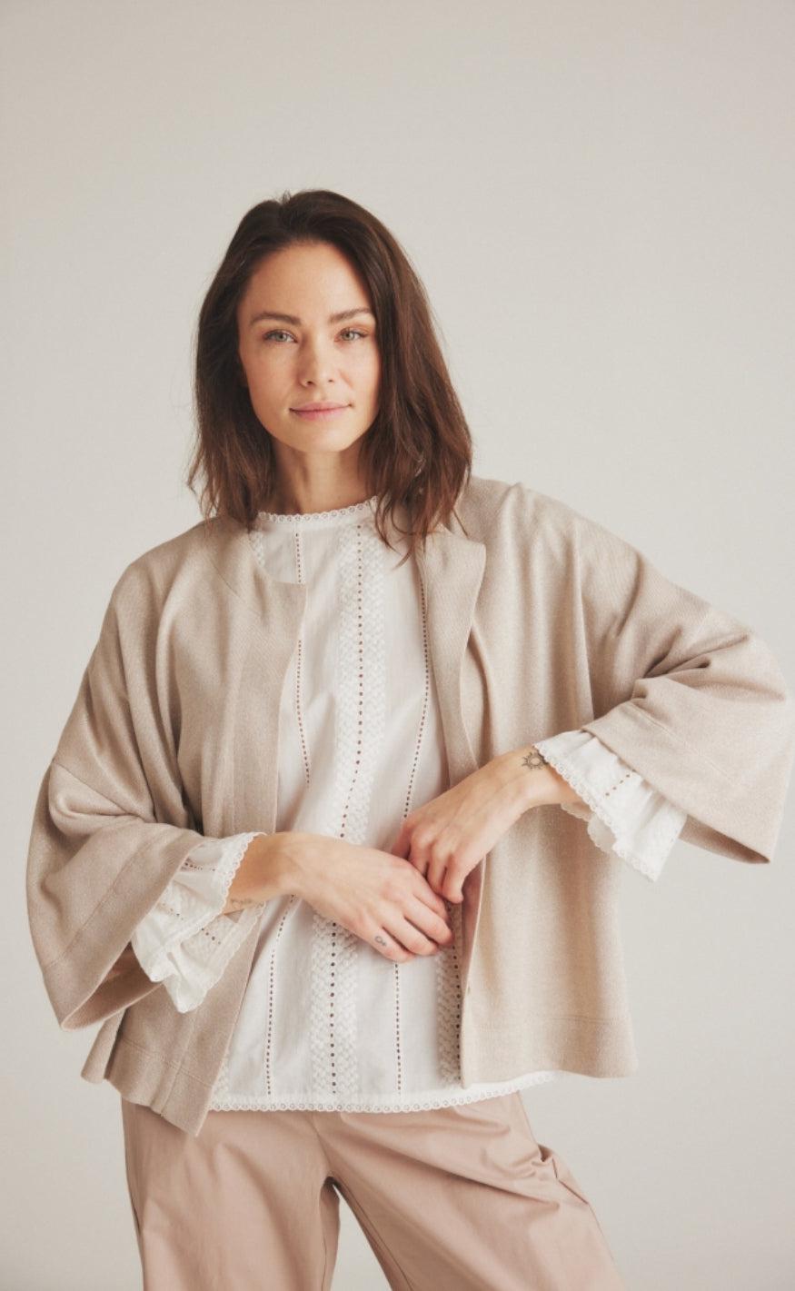 Luxzuz Cardigan Juliana Silver Powder