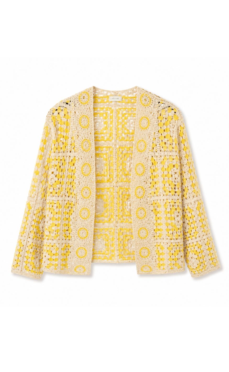 Luxzuz Cardigan Polly Tender Yellow
