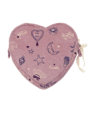 Maanesten Makeup Bag  Heart Purple Theatre Magic