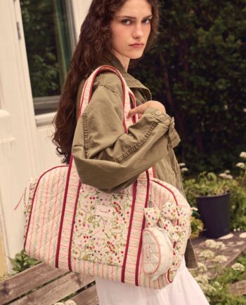 Maanesten Taske Suvi Quilted Summer Stripes Peach