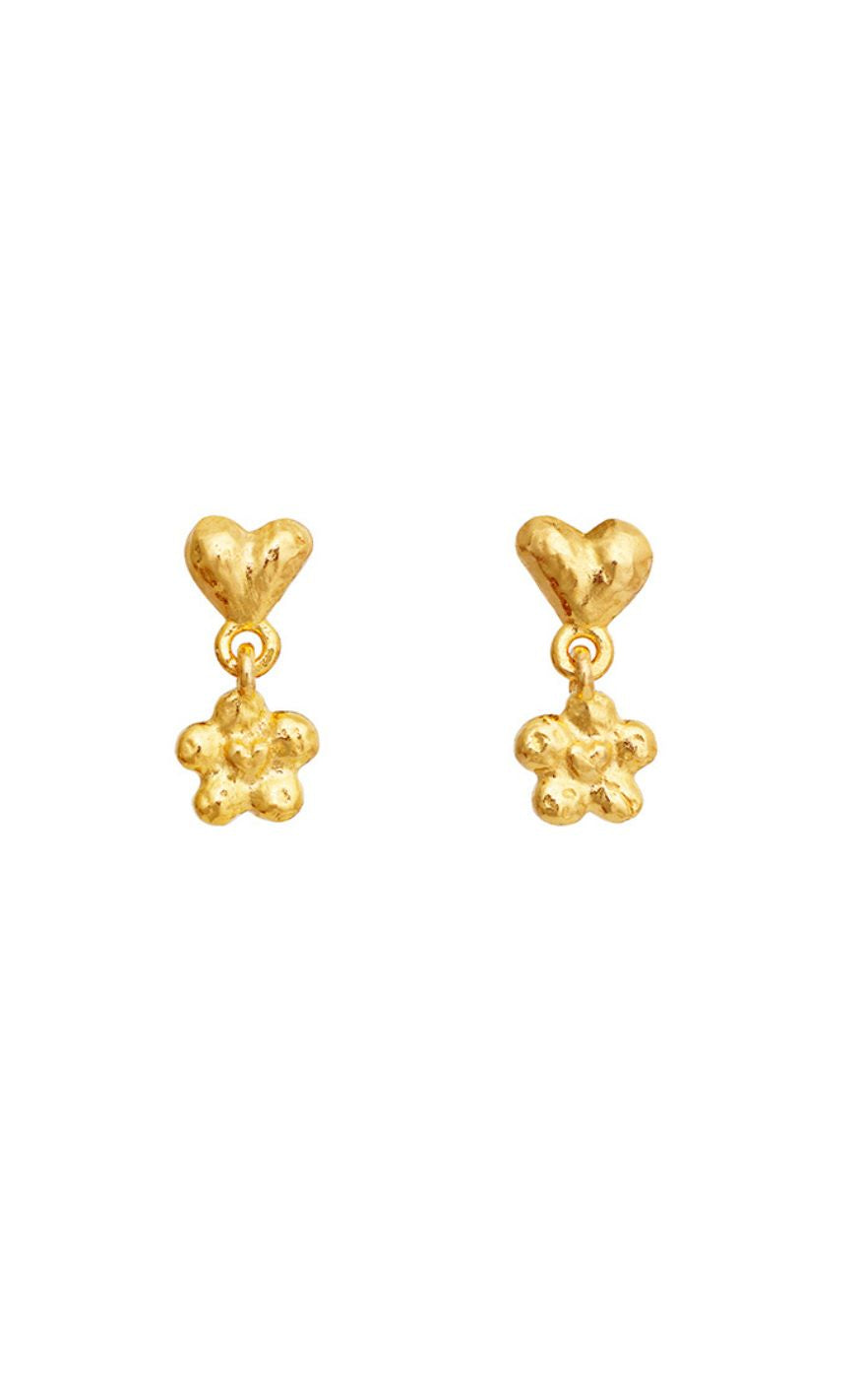 Maanesten øreringe Florantina Gold Colour