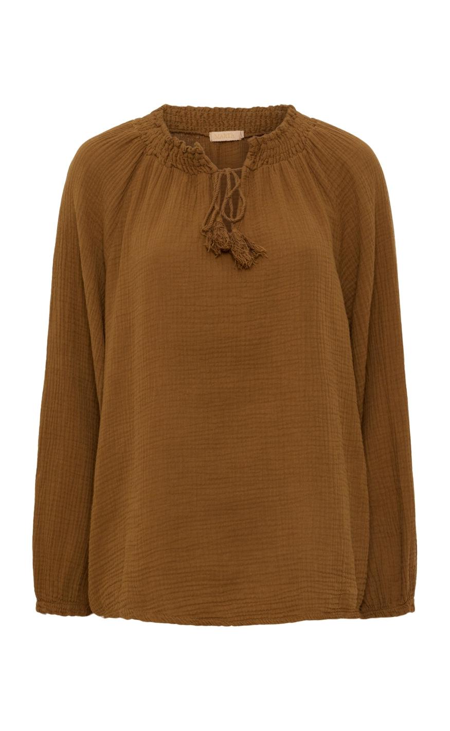 Marta Du Chateau Bluse 1158b Tobacco